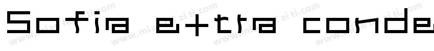 Sofia extra condensed bold字体转换